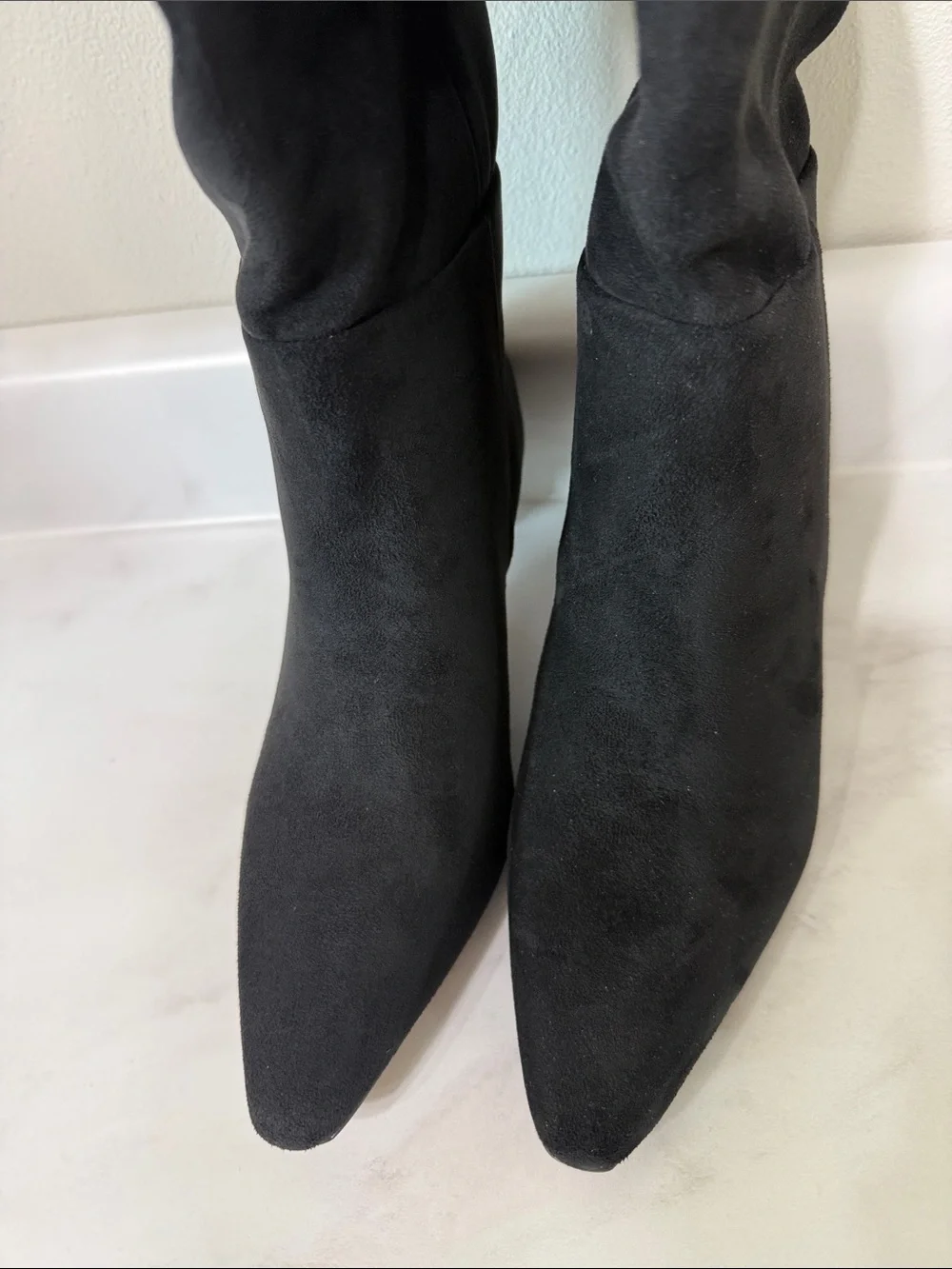 Suede Knee-High Women’s Boots